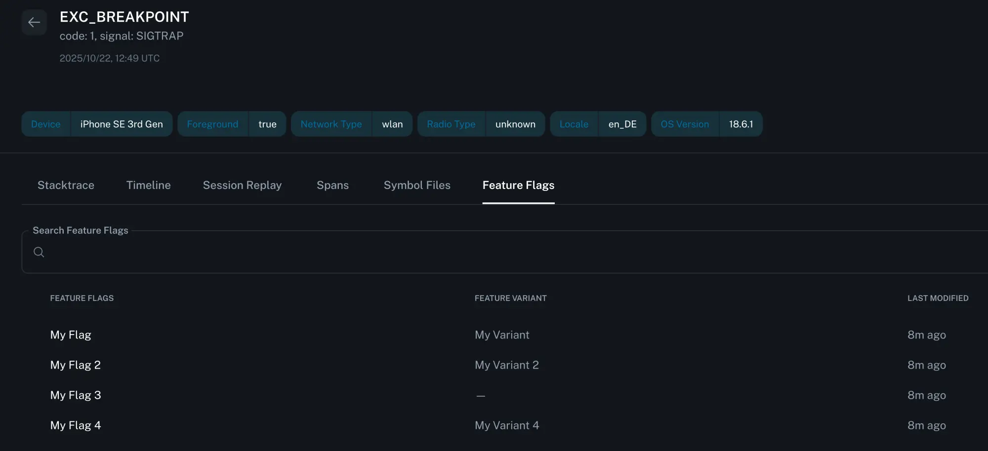 Trend filters Issue feature flags