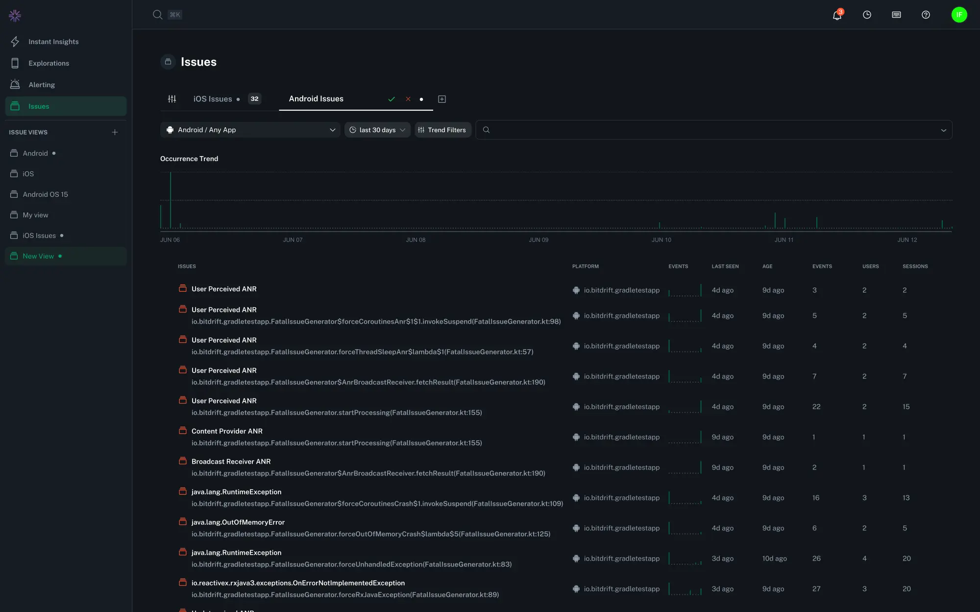 Saved views tabs Saved views tabs