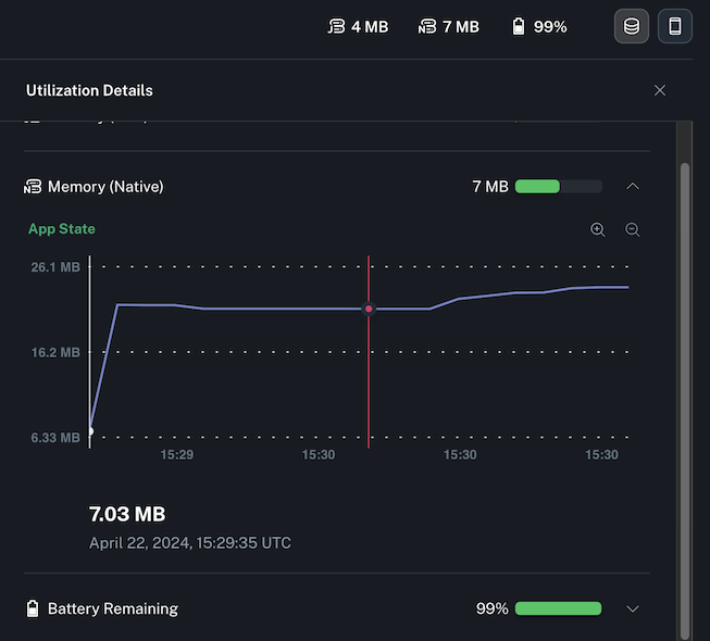 Session Resource Utilization Screenshot Session Resource Utilization Screenshot