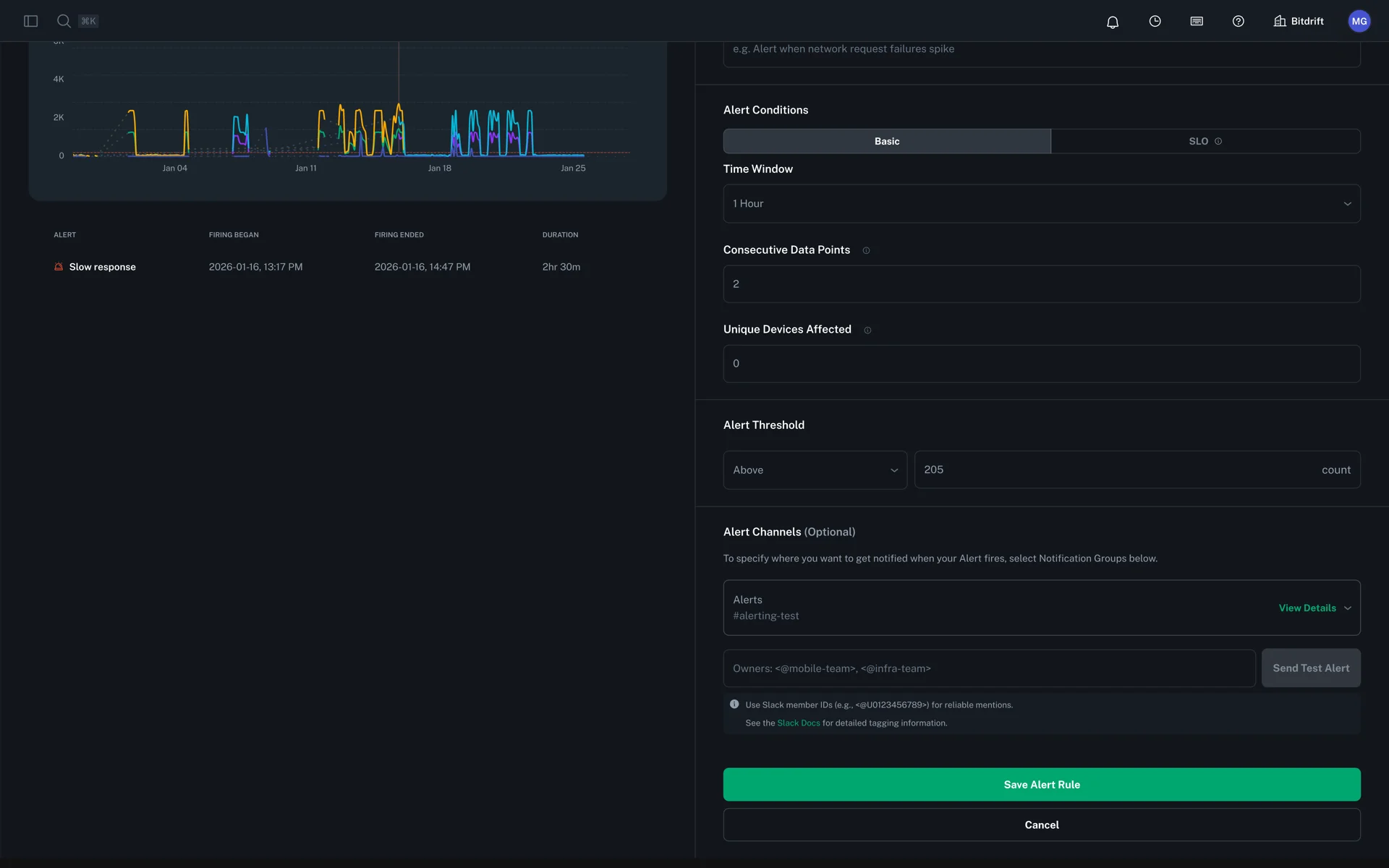 Example Slack Notification Message Example Slack Notification Message