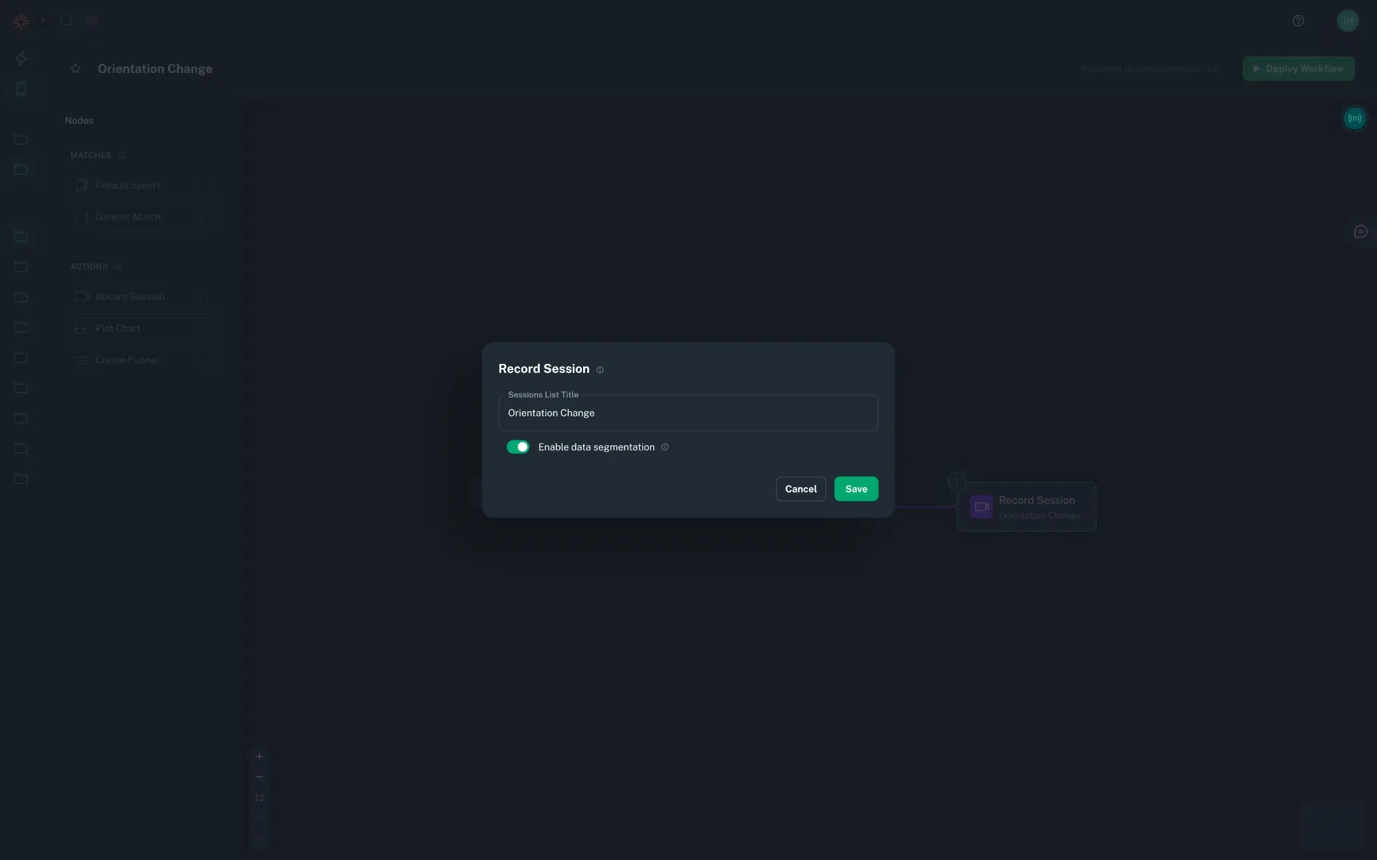 Data Segmentation Screenshot Data Segmentation Screenshot