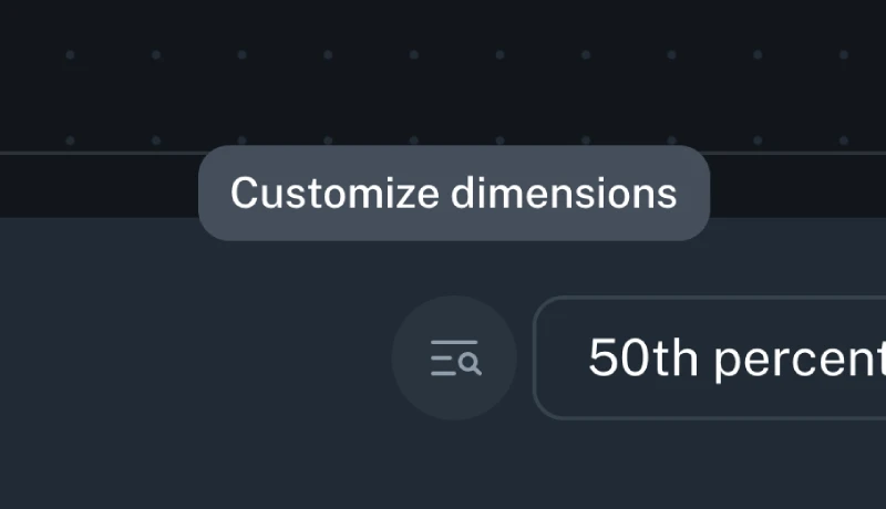 Customize Dimensions Button